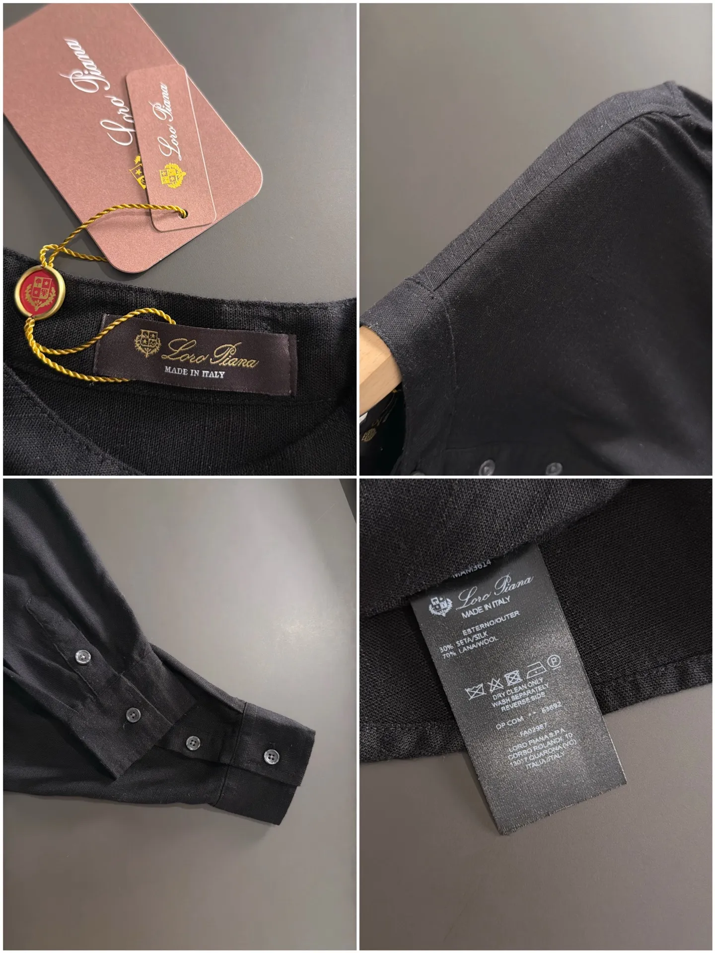 Next day shipment LP high quality Loro Piana 26ss autumn and winter New Arrival linen shirt set Made of one-on-one combed cotton yarn knitted linen fabrics, no pressure in and out of the counter Exclusive control of raw materials It feels substantial when weighed, and the upper body is more textured than ordinary T-shirts. This texture can cope with the weather easily and is suitable for both hot and cold! Loose fit design, looks noble. The only correct version is available Size: M to XXXL